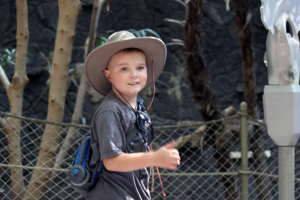 ARH with a great smile enjoying his time at the Hogle Zoo in Salt Lake City, Utah.