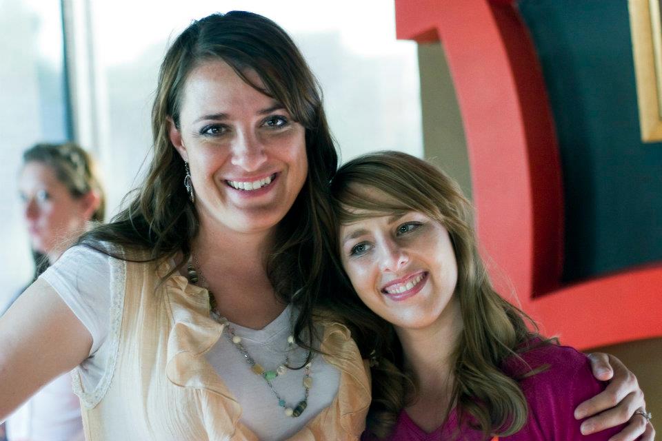 Authors Amber Argyle (Smith) and Michelle Davidson Argyle at the hibachi grilll for dinner after the Rhemalda Publishing Got Stories Conference in Salt Lake City, Utah.
