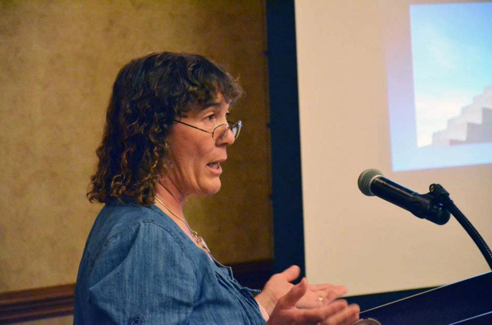 Author Cas Peace speaking at the Got Stories Conference in Salt Lake City, Utah.