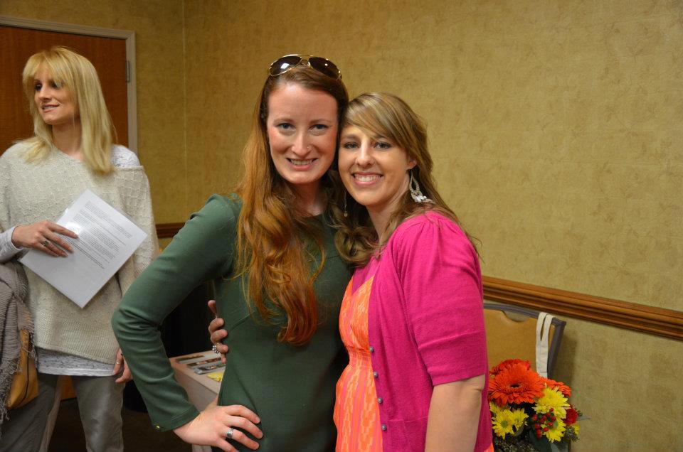 Authors J S Chancellor and Michelle Davidson Argyle at the Rhemalda Publishing Got Stories Conference in Salt lake City, Utah.
