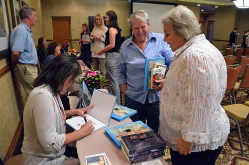 Robyn Chance signing her book at the Got Stories Conference in Salt Lake City, Utah, in June 2012.