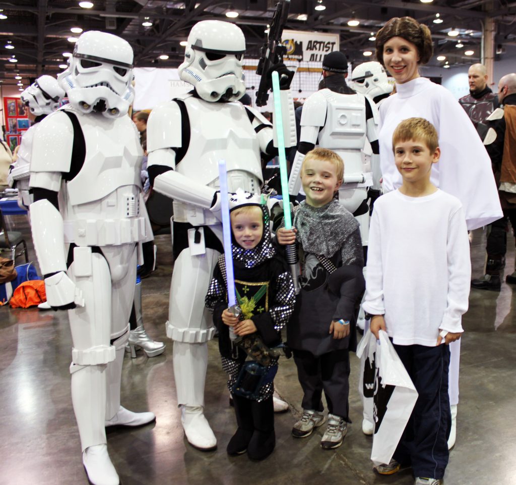 ARH and DEH with Star Wars characters at the Columbus Ohio Comic Con.