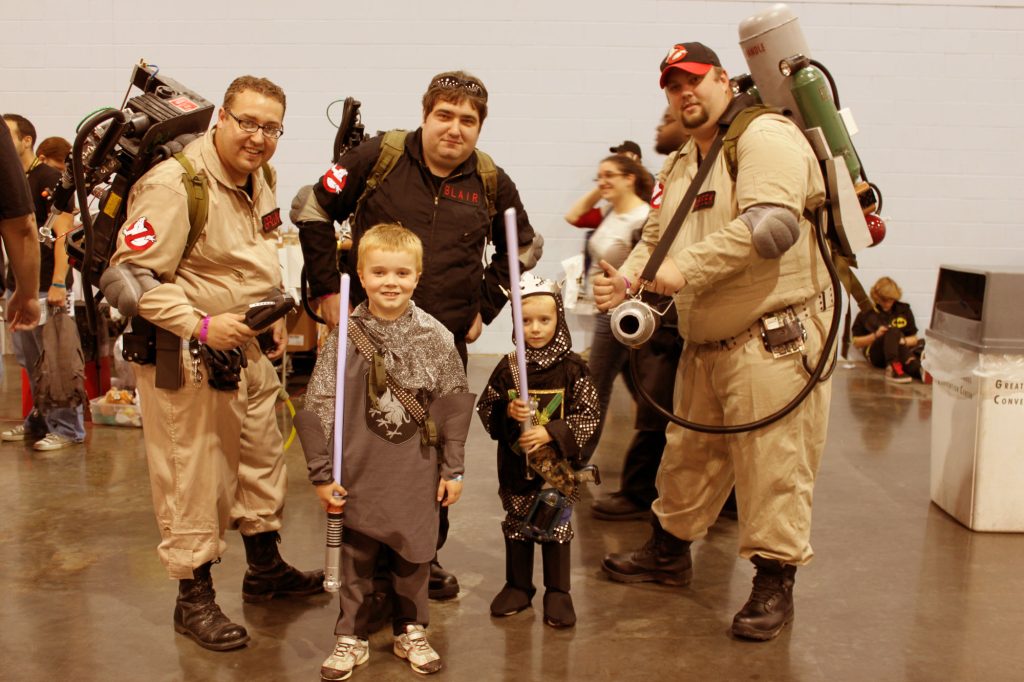 Ghostbuster characters at the Columbus Ohio Comic Con.