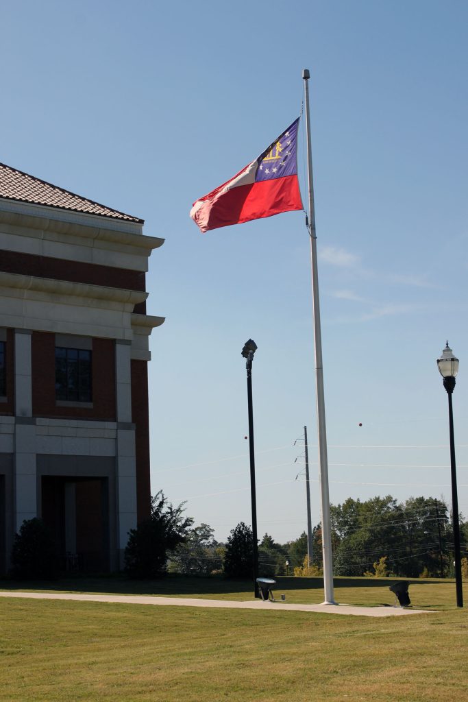 National Infantry Museum and Soldier Center in Columbus, Georgia Flagpole.
