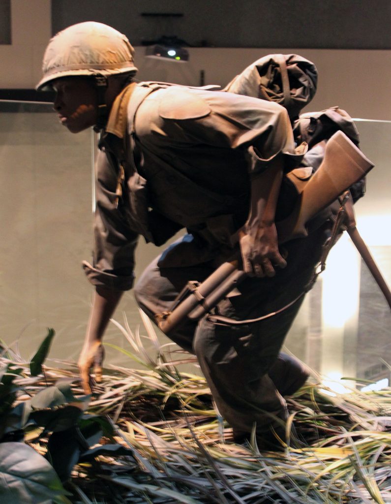 Infantry statues at the National Infantry Museum and Soldier Center in Columbus, Georgia.
