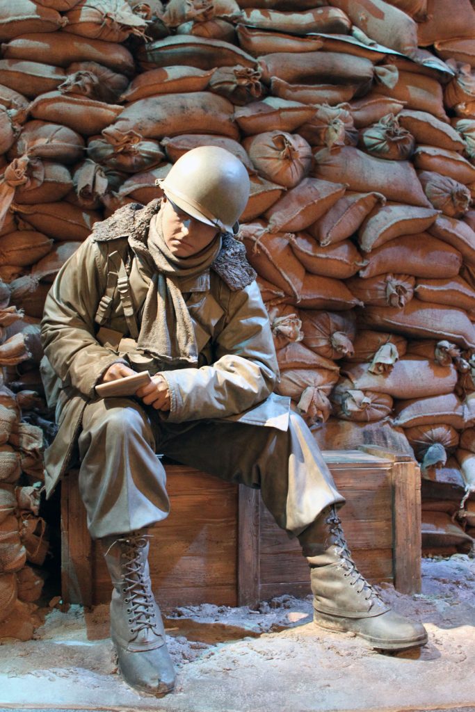 Infantry statues at the National Infantry Museum and Soldier Center in Columbus, Georgia.