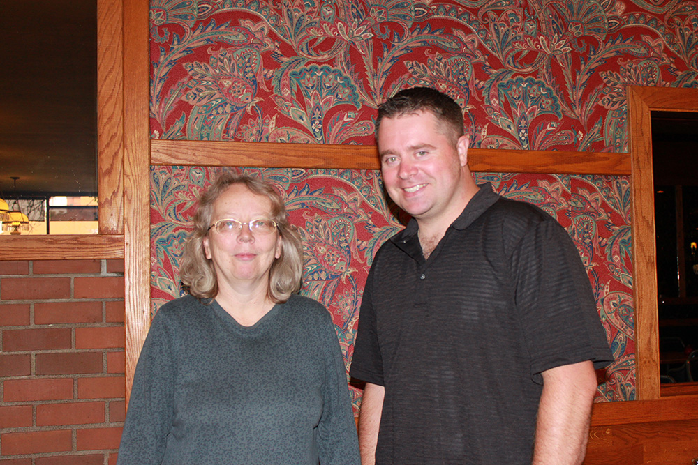 Author Alex MacKenzie with Rhett Hoffmeister from Rhemalda Publishing