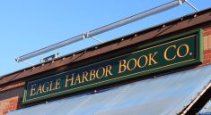 The sign at Eagle Harbor Book Company in Eagle Harbor, Washington.