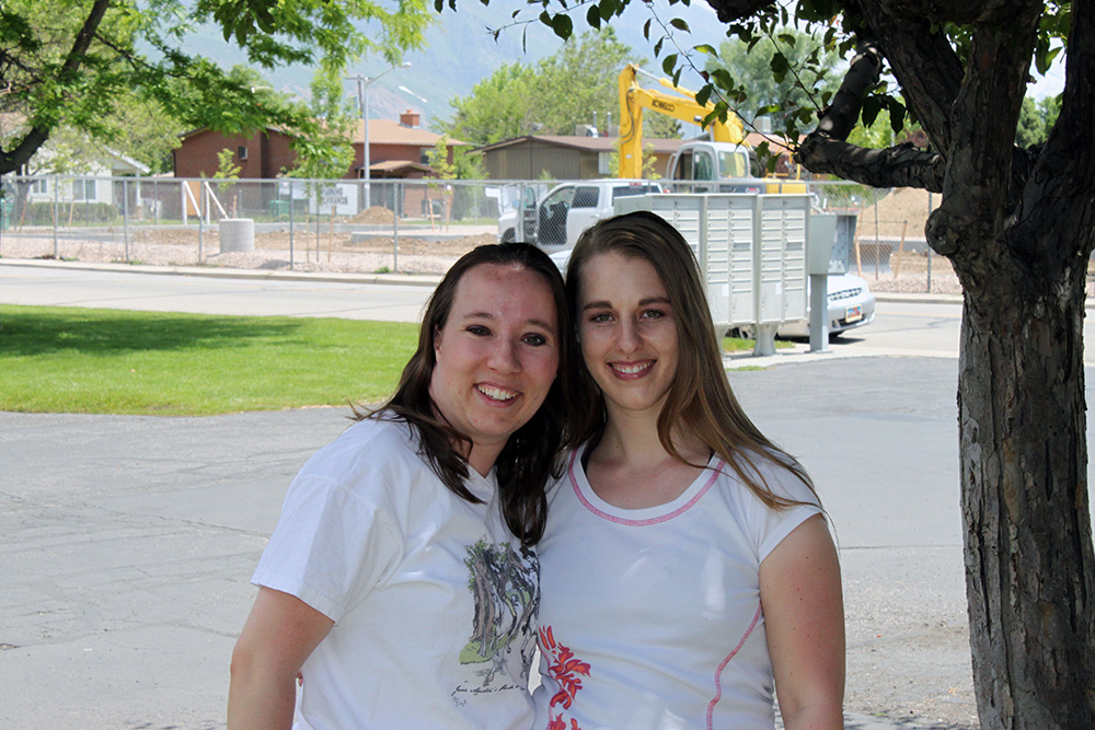 Emmaline Hoffmeister with author Michelle Davidson Argyle