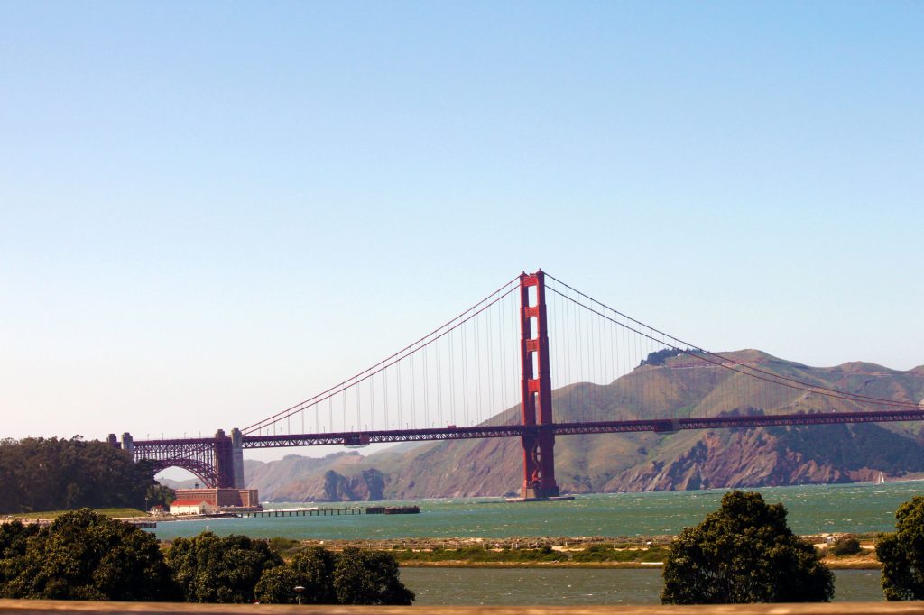 San Francisco Bay Bridge Sign - Golden Gate Bridge