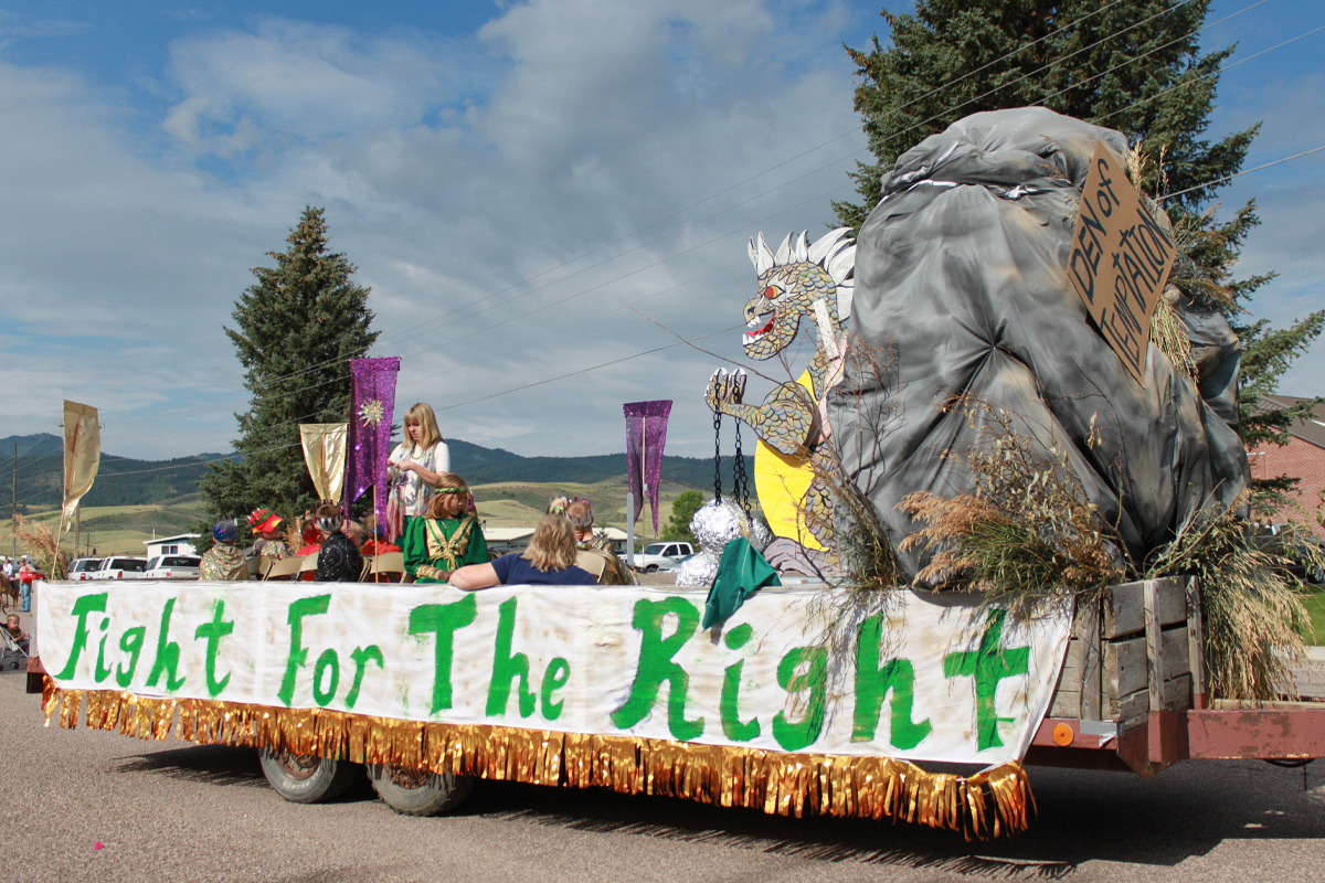 24th of July Pioneer Parade in Lava Hot Springs - Primary Float