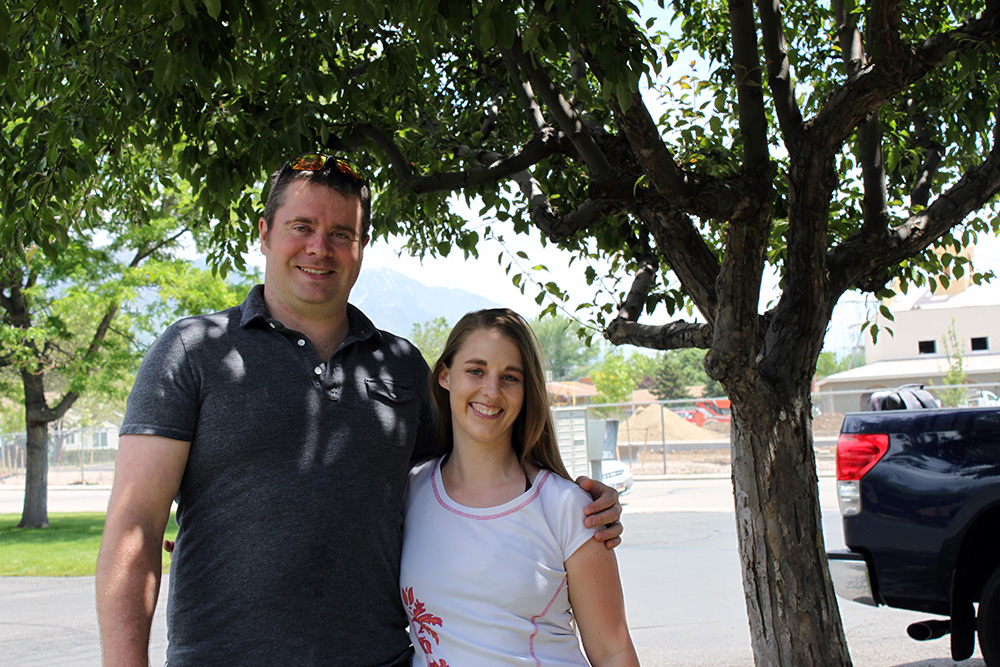 Rhett Hoffmeister with author Michelle Davidson Argyle