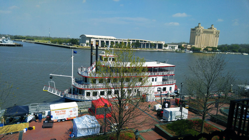 Savannah Georgia Bay Street Riverboat