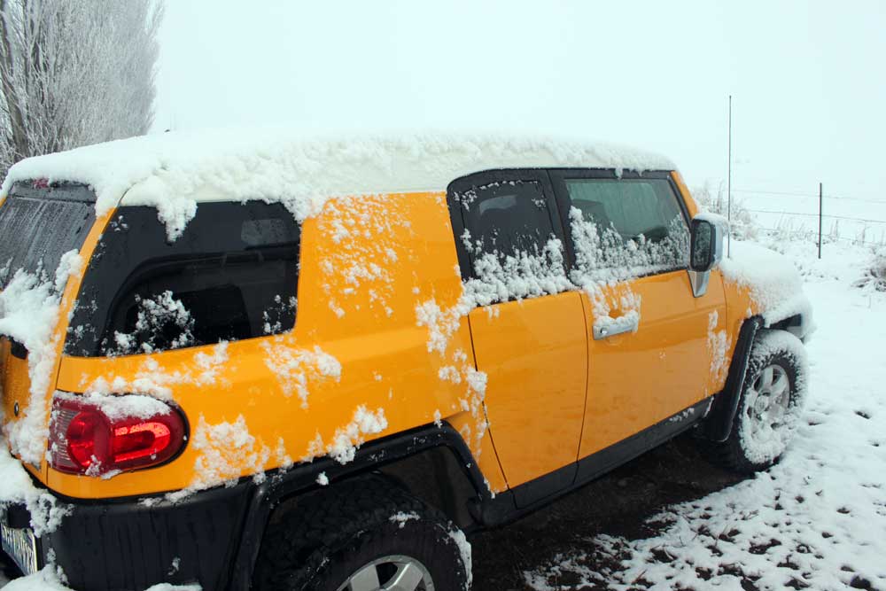 Snow Covered FJ Cruiser