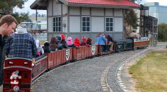 ARH and DEH riding the Wenatchee Riverfront Railway