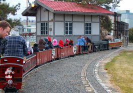 ARH and DEH riding the Wenatchee Riverfront Railway