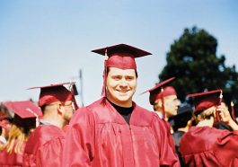 Rhett Hoffmeister at the 111th Commencement at Central Washington University in Ellensburg, WA in 2002.