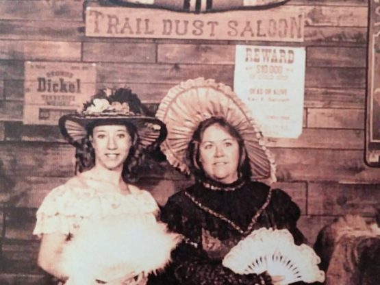 Emmaline Billman with her mother Dena in Jackson Hole Wyoming in 1997.